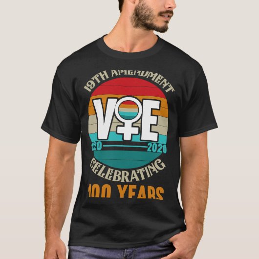19e amendement ter viering van het Jubileum van 10 T-shirt (Voorkant)