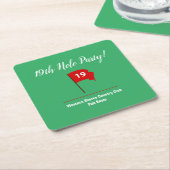 19e-Amerikaanse Pub Square Paper Onderzetter (Schuin)