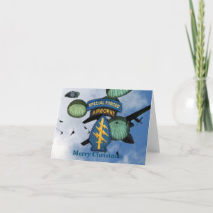19e bijzondere troepenmacht SF-groep irak veterane Feestdagen Kaart