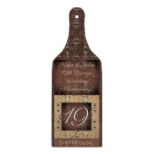 19e brons bruiloft Jubileum snijplank (Voorkant)
