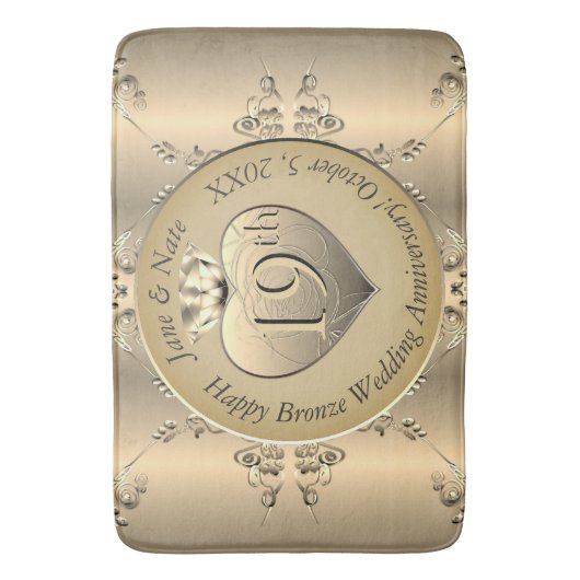 19e Bronzen Jubileum Bath Mat (Voorkant Verticaal)