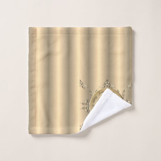 19e Bronzen Kleurenhanddoek Bad Handdoek (Wasdoekje)