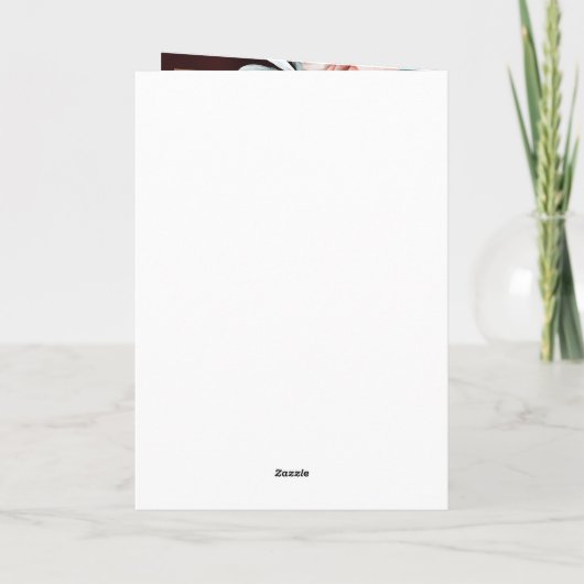 19e bruiloft Jubileum gouden wenskaart Bedankkaart (Achterkant)