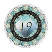 19e bruiloft snijplank (Voorkant)