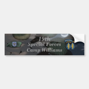 19e Bumpersticker van het speciale legerkamp Willi