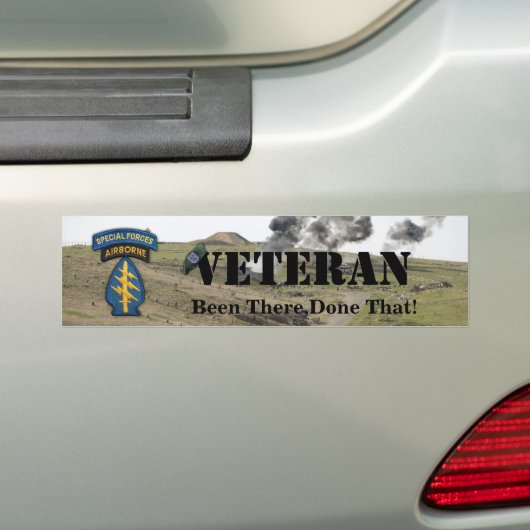 19e bumpersticker voor speciale krachten (Op auto)