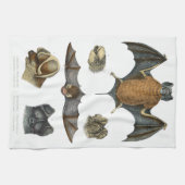 19e C. Bat Print Theedoek (Horizontaal)