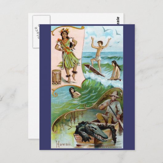 19e C. Hawaii Briefkaart (Voorkant / Achterkant)