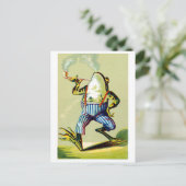 19e C. Kikker voor het roken van buizen Briefkaart (Staand voorkant)