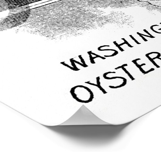 19e C. Oesters, zwart Poster (Hoek)