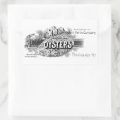19e C. Oesters, zwart Rechthoekige Sticker (Tas)