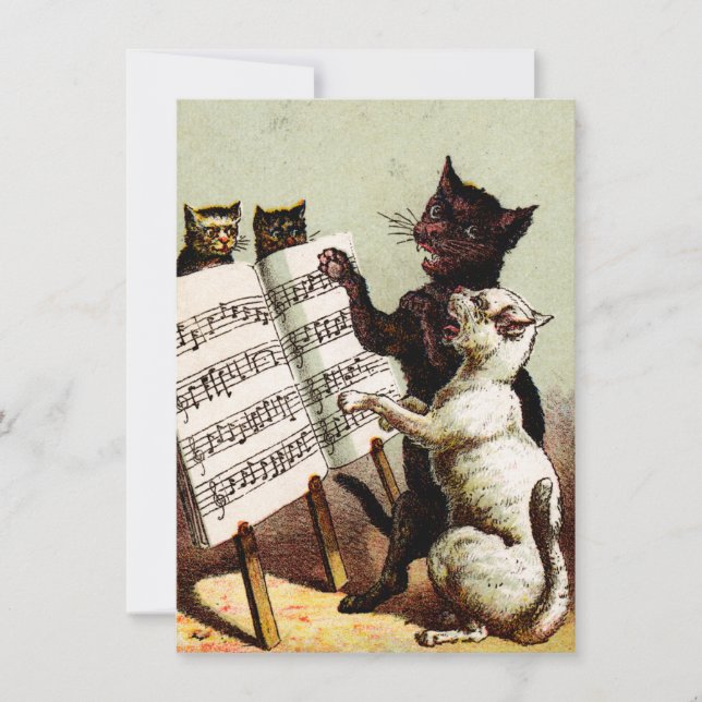 19e C. Zingende katten (Voorkant)