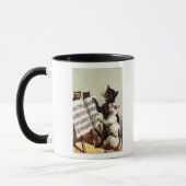 19e C. Zingende katten Mok (Links)