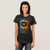 19e dag  retro van september 2003 19 jaar O T-shirt (Voorkant volledig)