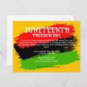 19e Dag van de Vrijheid Vlag Viering Feestdagenkaart (Voorkant / Achterkant)