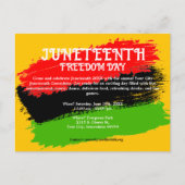 19e Dag van de Vrijheid Vlag Viering Feestdagenkaart (Voorkant)