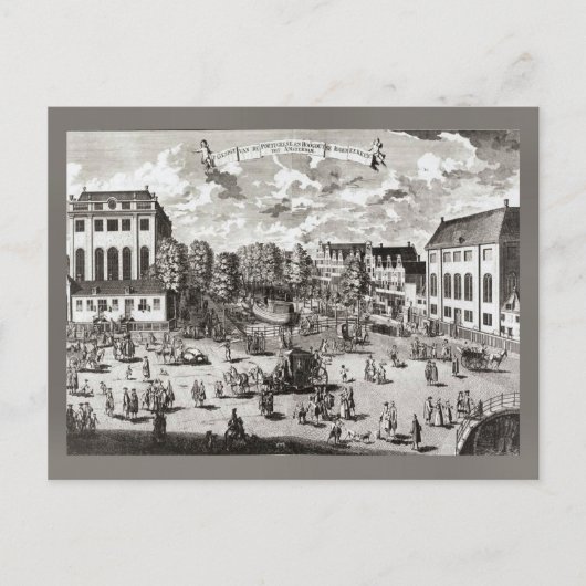 19e eeuw Amsterdam, Portugese Synagogue Briefkaart (Voorkant)