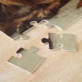 19e eeuw bloedhond legpuzzel (Zijkant)