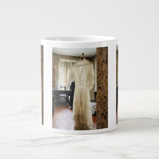 19e eeuw bruiloft grote koffiekop (Voorkant)