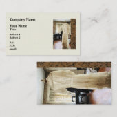 19e eeuw bruiloft visitekaartje (Voorkant / Achterkant)