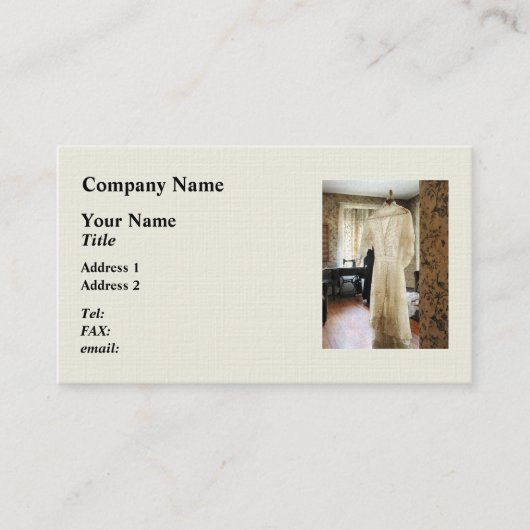 19e eeuw bruiloft visitekaartje (Voorkant)