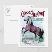 19e eeuw Chase Paardendekens Briefkaart (Voorkant / Achterkant)