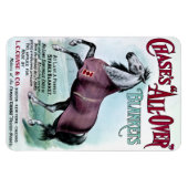 19e eeuw Chase Paardendekens Magneet (Horizontaal)