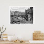 19e eeuw Dublin Ierland, College Green Poster (Keuken)