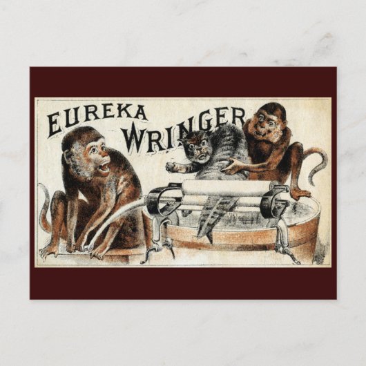 19e eeuw Eureka Wringer Briefkaart (Voorkant)