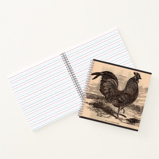 19e eeuw Gallus Sonneratii Roster Notitieboek (Binnen)