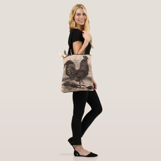 19e eeuw Gallus Sonneratii Roster Tote Bag (Op model)