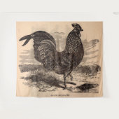 19e eeuw Gallus Sonneratii Roster Wandkleed (Voorkant (horizontaal))