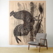 19e eeuw Gallus Sonneratii Roster Wandkleed (In situ)