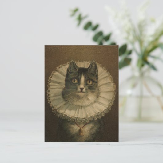 19e eeuw kat schilderen briefkaart (Staand voorkant)