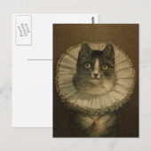 19e eeuw kat schilderen briefkaart (Voorkant / Achterkant)