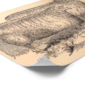 19e eeuw Katoewouden afdrukken Poster (Hoek)