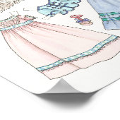 19e eeuw look baby pop-upprinter poster (Hoek)