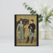 19e eeuw  Mannen Briefkaart (Staand voorkant)