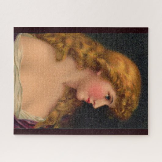 19e eeuw mooie vrouw legpuzzel (Horizontaal)