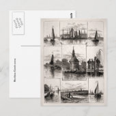 19e eeuw Nederlands Scheepscentrum Briefkaart (Voorkant / Achterkant)