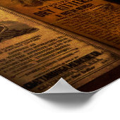 19e eeuw PHARMACIST'S CABINET Poster (Hoek)