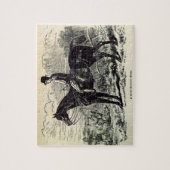 19e eeuw print A Light Hunting Horse Legpuzzel (Verticaal)