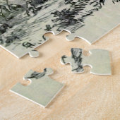 19e eeuw print A Light Hunting Horse Legpuzzel (Zijkant)