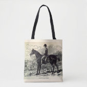 19e eeuw print A Light Hunting Horse Tote Bag (Voorkant)