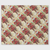 19e eeuw Saint Nicholas Cadeaupapier (Vlak)