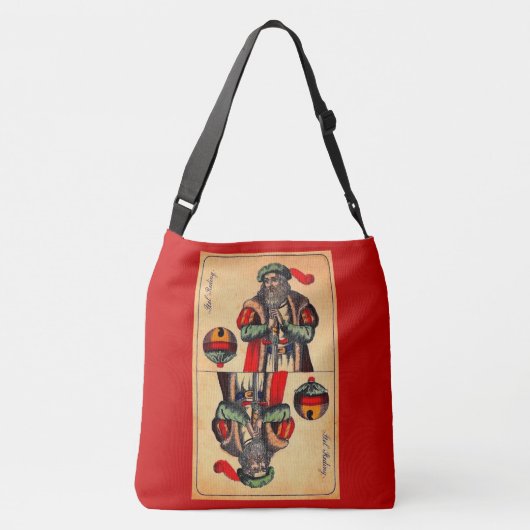 19e eeuw tarotkaart nr. 2 crossbody tas (Achterkant)