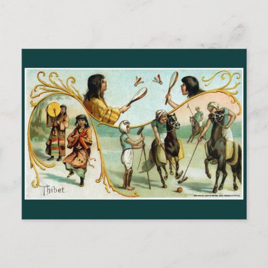 19e eeuw Tibet Briefkaart (Voorkant)