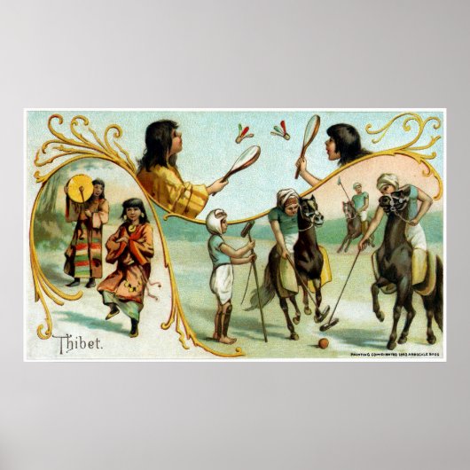 19e eeuw Tibet Poster (Voorkant)