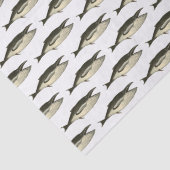 19e eeuw walvis #2 Tekening Tissuepapier (Detail)