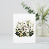 19e eeuw Wonderland-esque Woodcut Briefkaart (Staand voorkant)